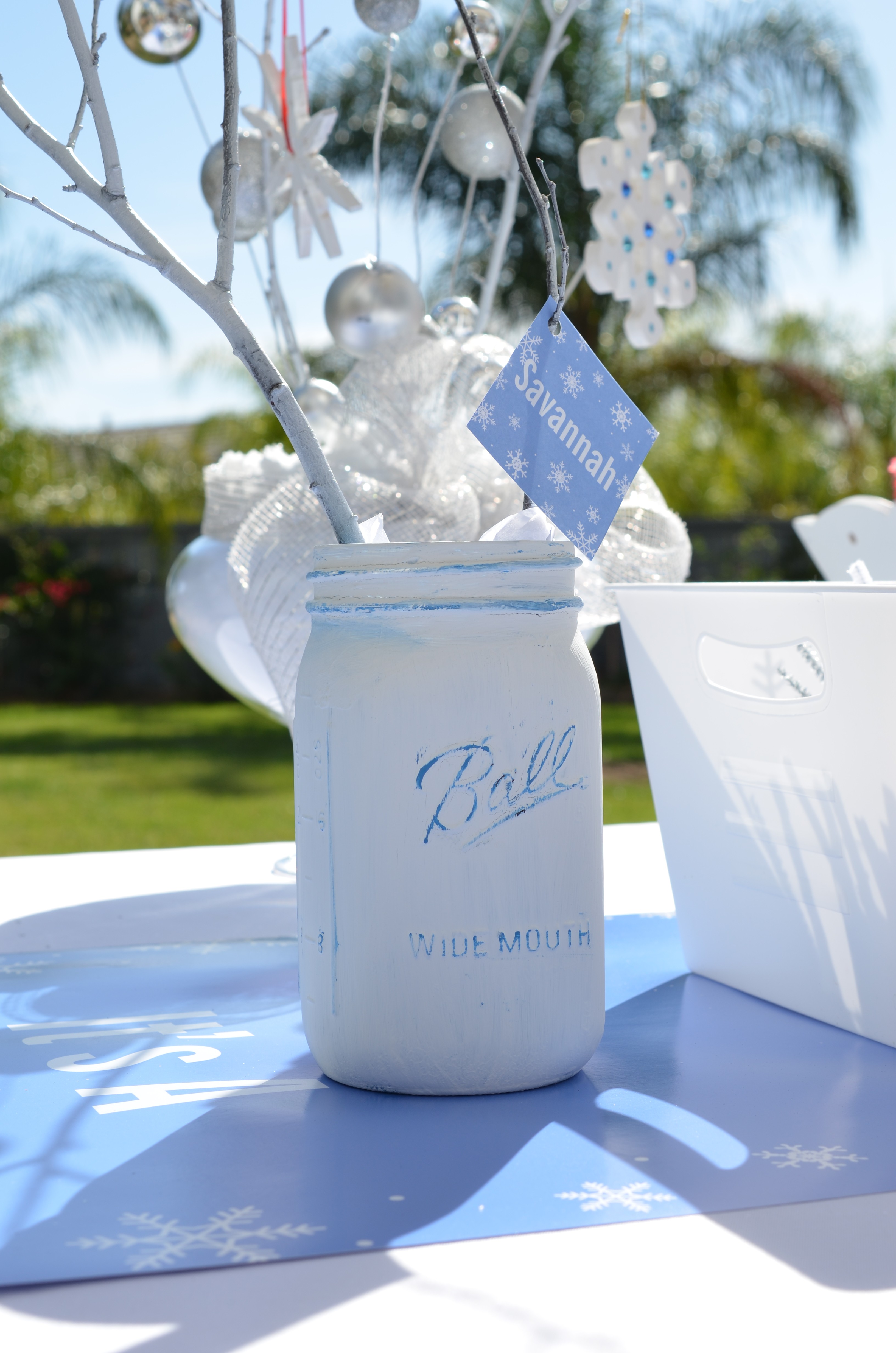 Do You Want To Build A Snowflake Winter Theme Party - Candles and Favors