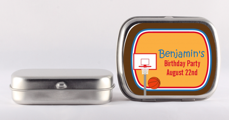 Basketball - Personalized Birthday Party Mint Tins