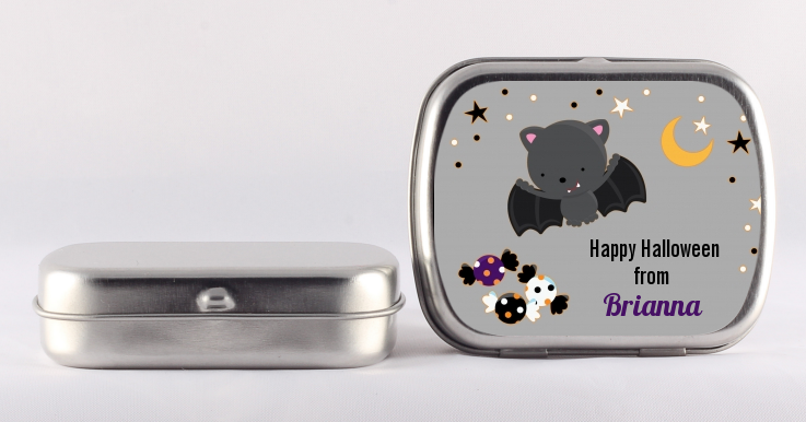 Bat - Personalized Halloween Mint Tins