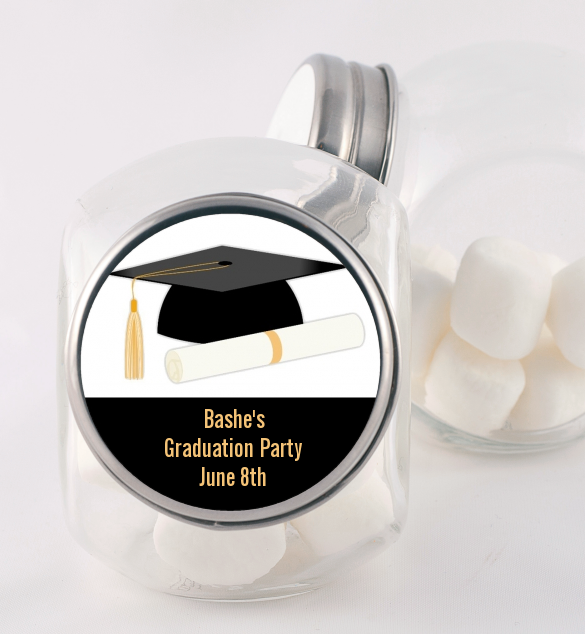 Graduation Cap - Personalized Graduation Party Candy Jar