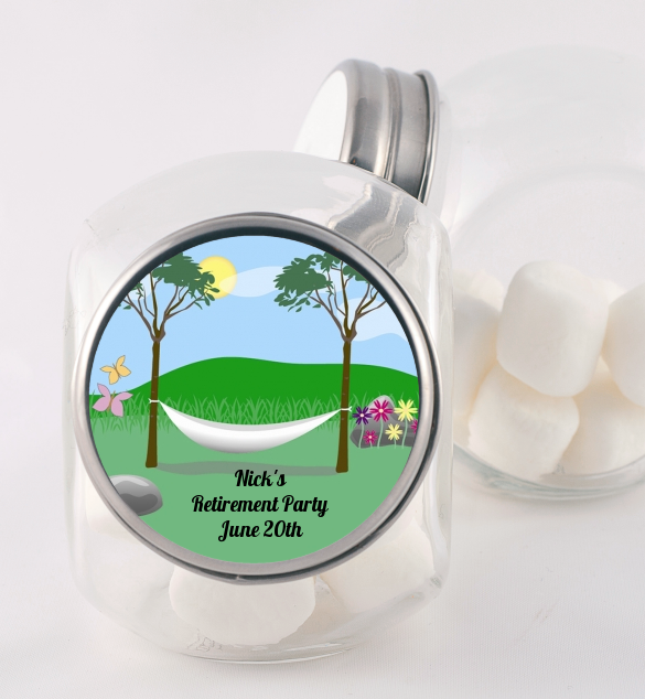 Hammock - Personalized Retirement Party Candy Jar
