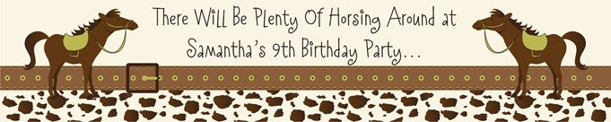 Horse - Personalized Birthday Party Banners