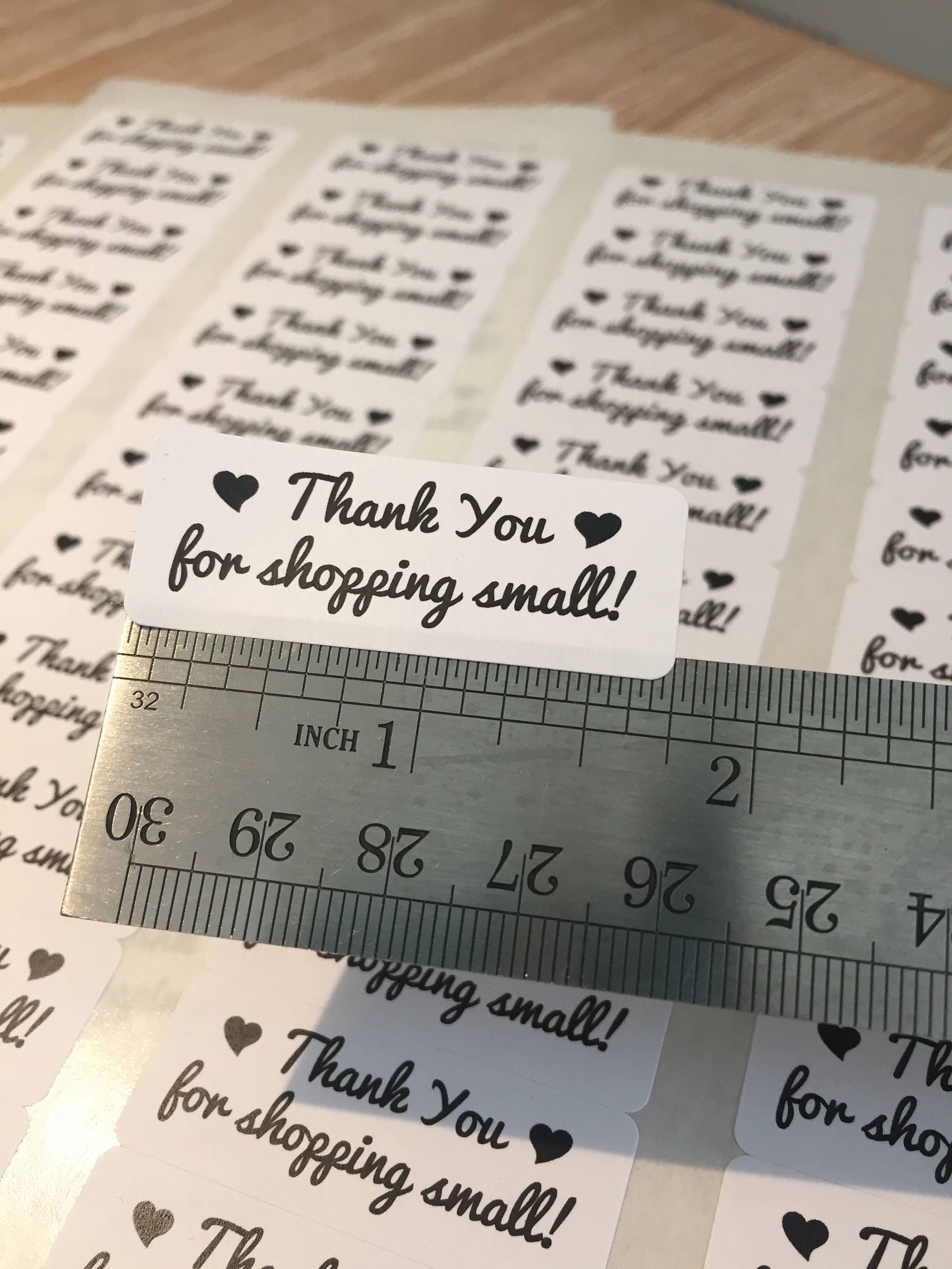 Thank you for supporting a small business- Small Business Packaging - Thank You Labels - Thank You Stickers - 60 Stickers