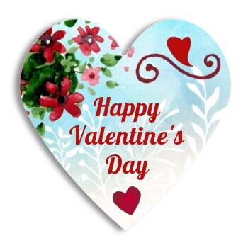 Personalized Heart Stickers – Valentine's Day Labels