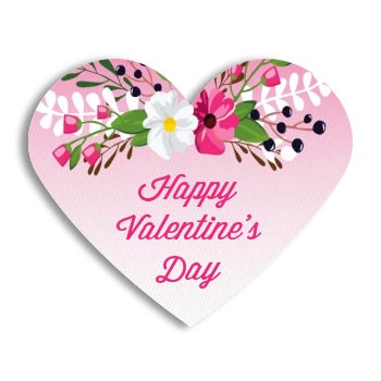 Personalized Heart Stickers – Valentine's Day Labels