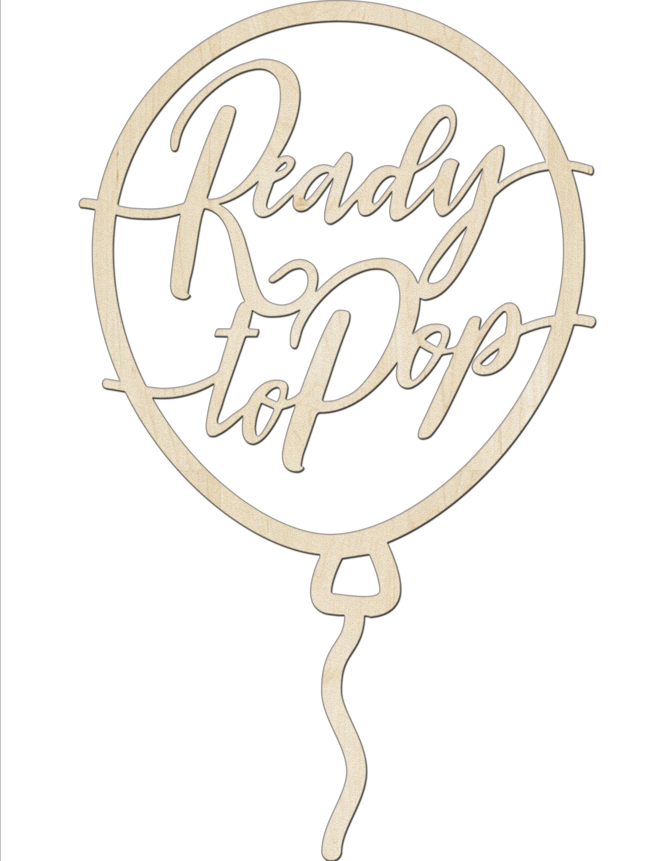 Ready To Pop Baby Shower Cake Toppers | Baby Shower Cake Decorations for Girl | Baby Shower Cake Decorations for Boy | Maple Plywood Topper