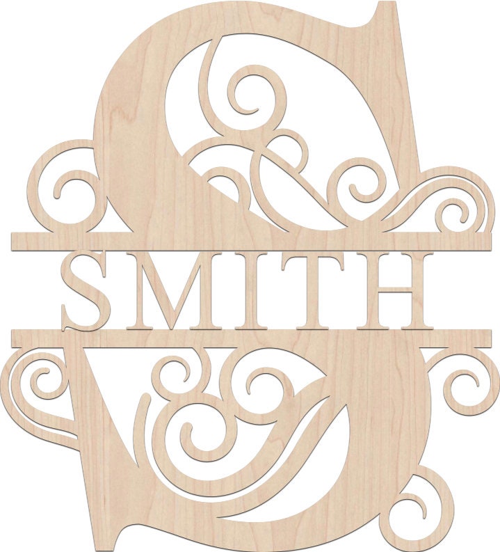 Last Name Monogram, Maple Wood Monogram, Letter Monogram Door Hanger, Wedding Monogram, Nursery Monogram, Wooden Initials