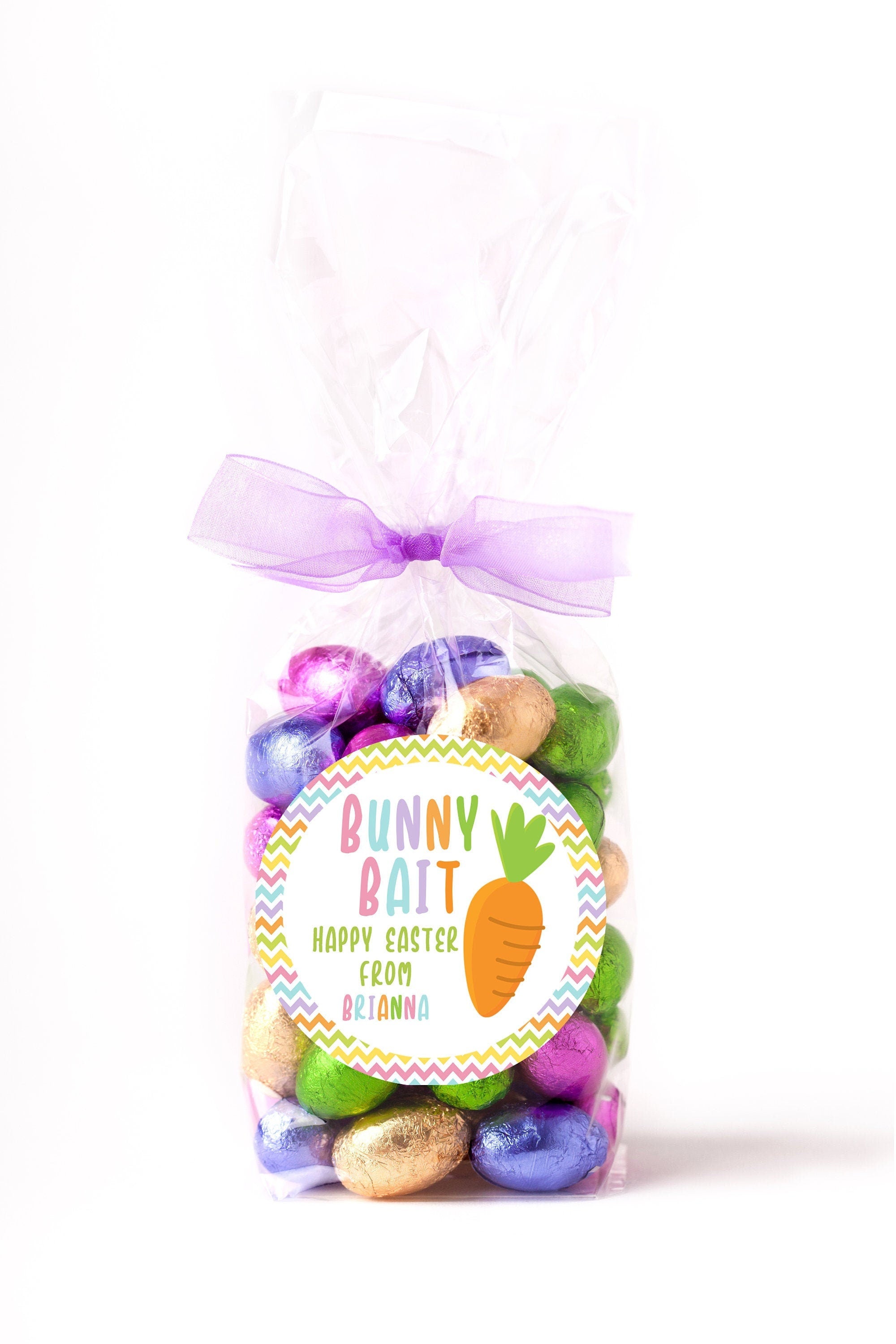 Easter Stickers, Bunny Bait, Personalized Easter Stickers, Kids Easter Treat Bags, Easter Labels for Favors, Easter Classroom