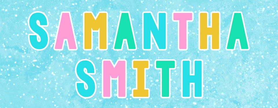 Personalized Kids Name Labels, Waterproof Mermaid Tale Stickers, Supplies for Back to School