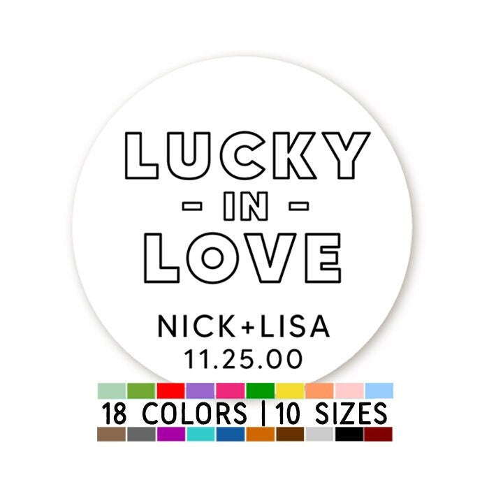 Lucky In Love Lotto Sticker Favors, Wedding Lotto Ticket Favors, Scratch Off Favors, Whole Lotto Love, Wedding Lottery Favor Bag Stickers