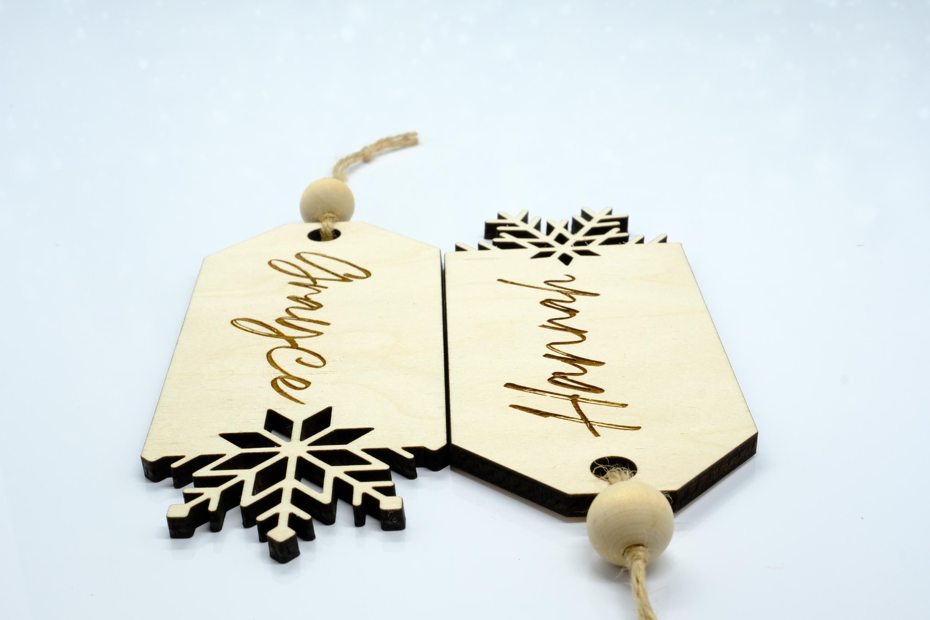 Engraved Christmas Stocking Tags | Christmas Stocking Labels | Personalized Wooden Tags | Gift Labels | Christmas Gift Tags | Gift Tags