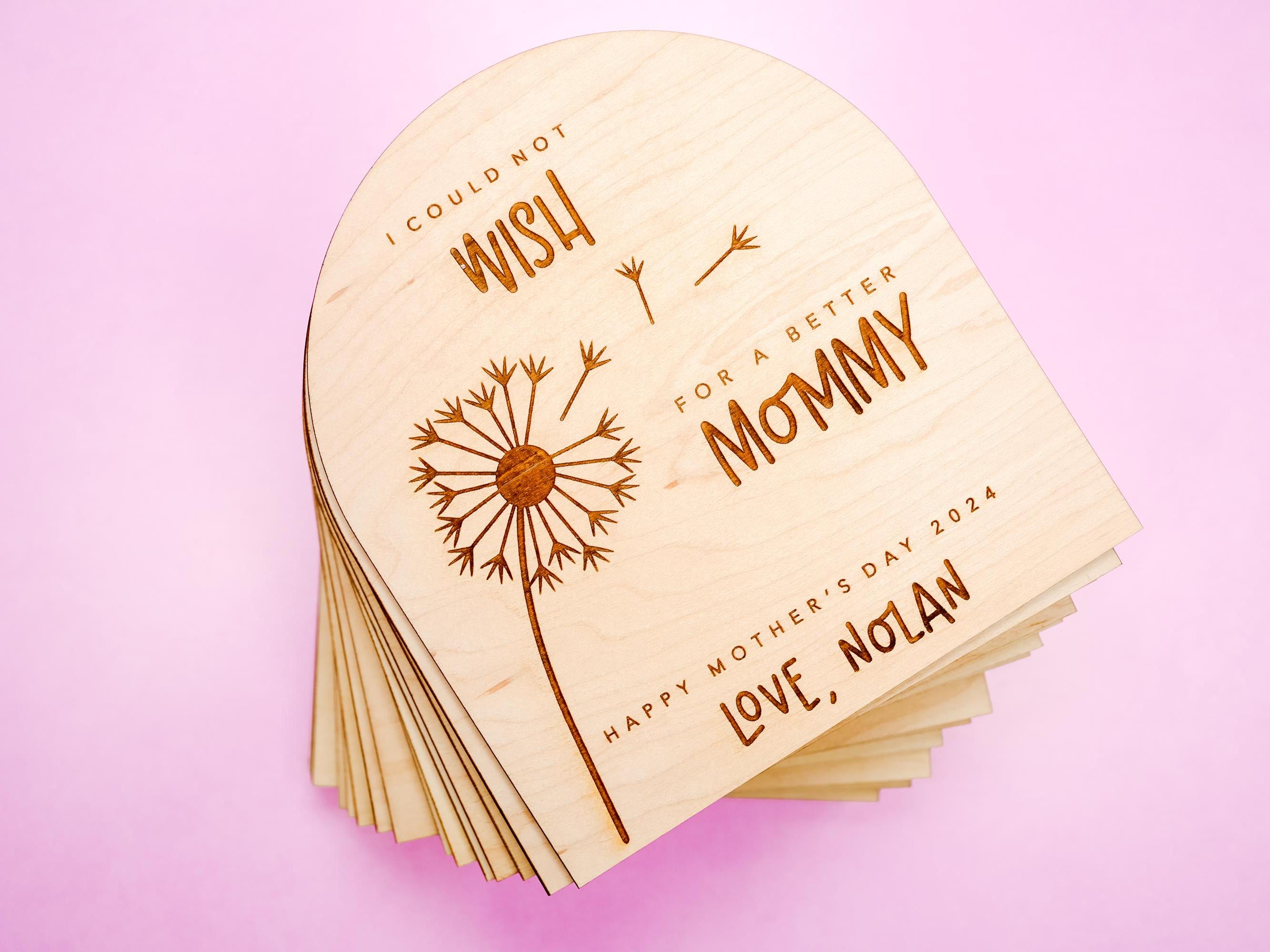 Mothers Day DIY Sign, Mother's Day DIY Plaque, Fingerprint Sign for Mom, Gift for Grandma from Kid, I could not wish for a better mommy sign