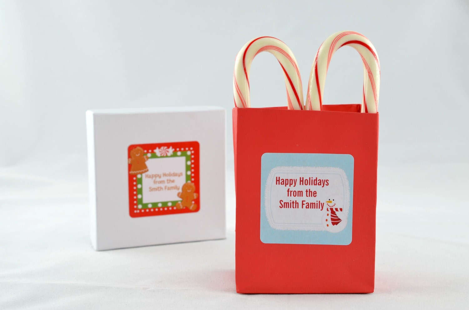 Snowman Christmas Gift Stickers, Personalized Holiday Labels