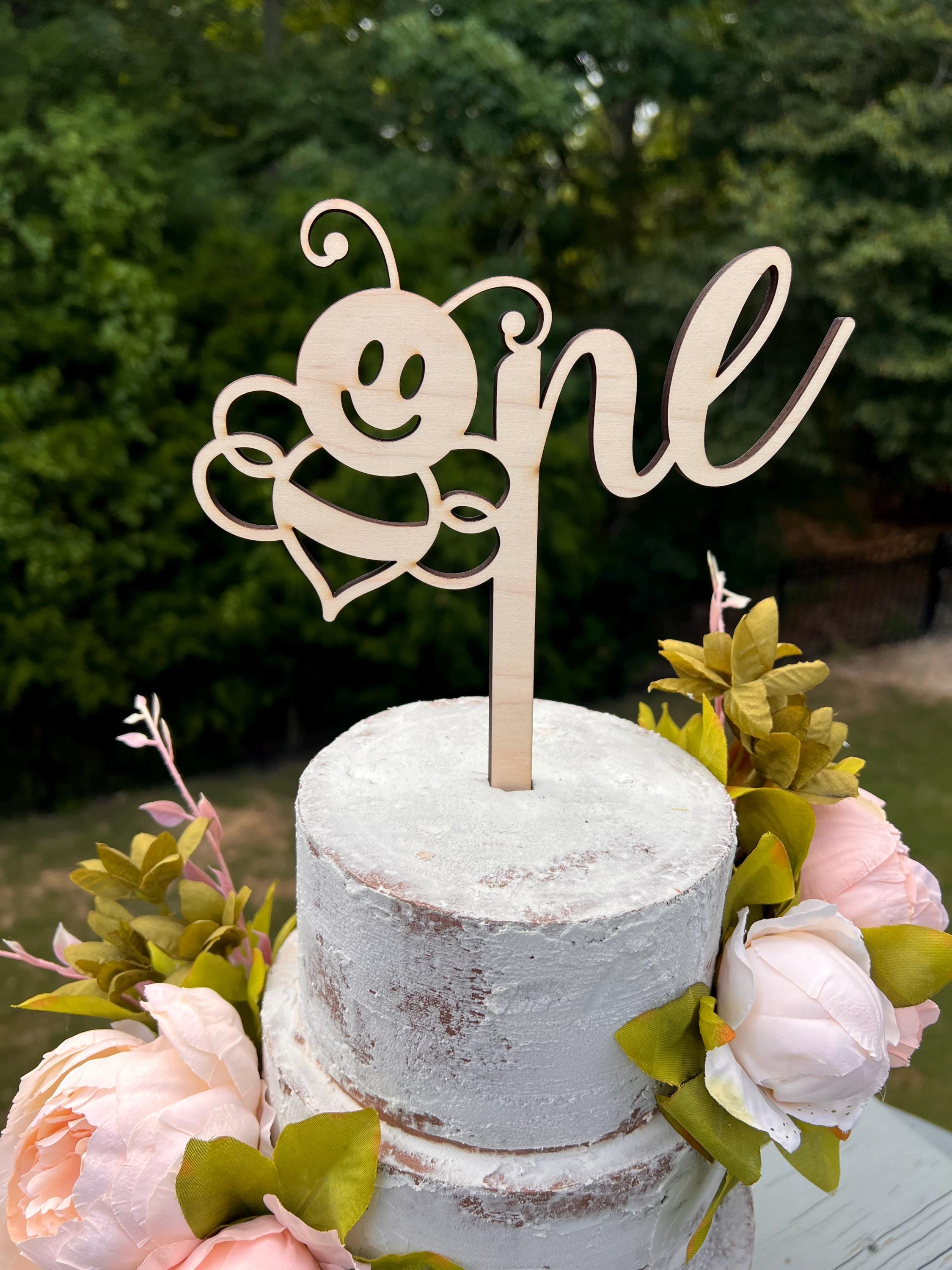Honeycomb First Birthday Cake Topper | Honeycomb Cake Decor | Bridal Shower Cake Decor | Bee Wedding Decor | Maple Topper