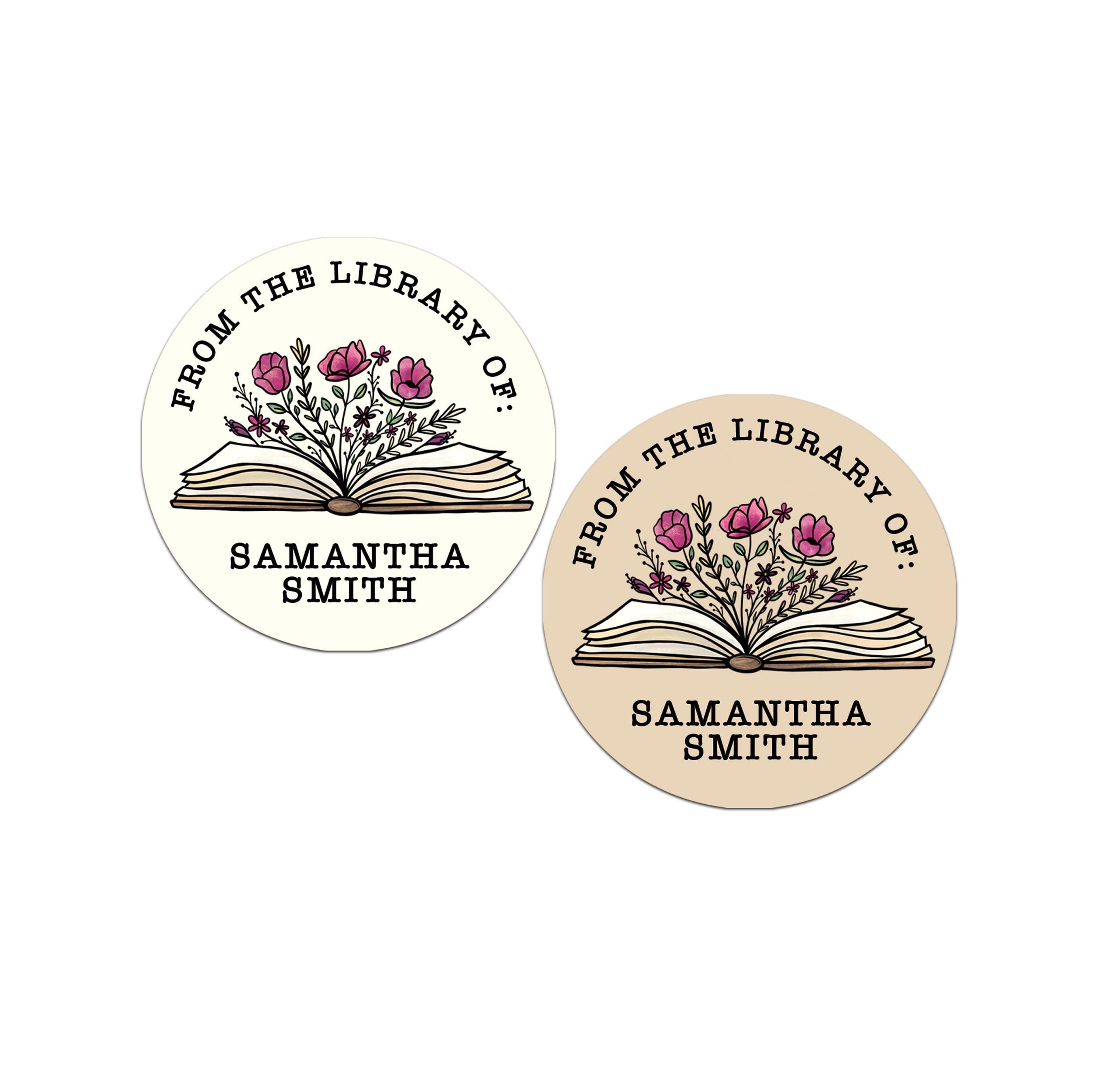 Teacher Labels, Personalized Bookplate Stickers, Personalized Name Labels, From the Library of Book Labels, This Book Belongs to Stickers