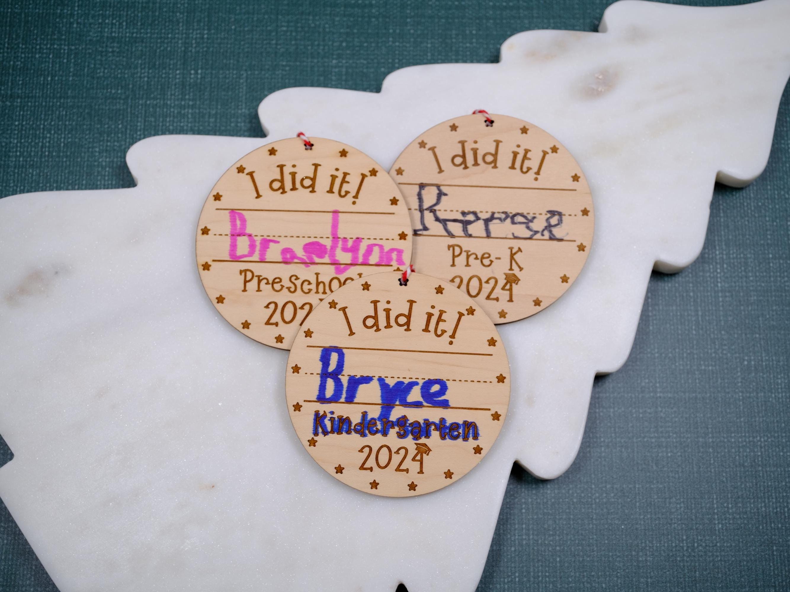 Pre-School Graduation Ornament, Kindergarten Pre-K Graduate Ornament, End of the year Gift