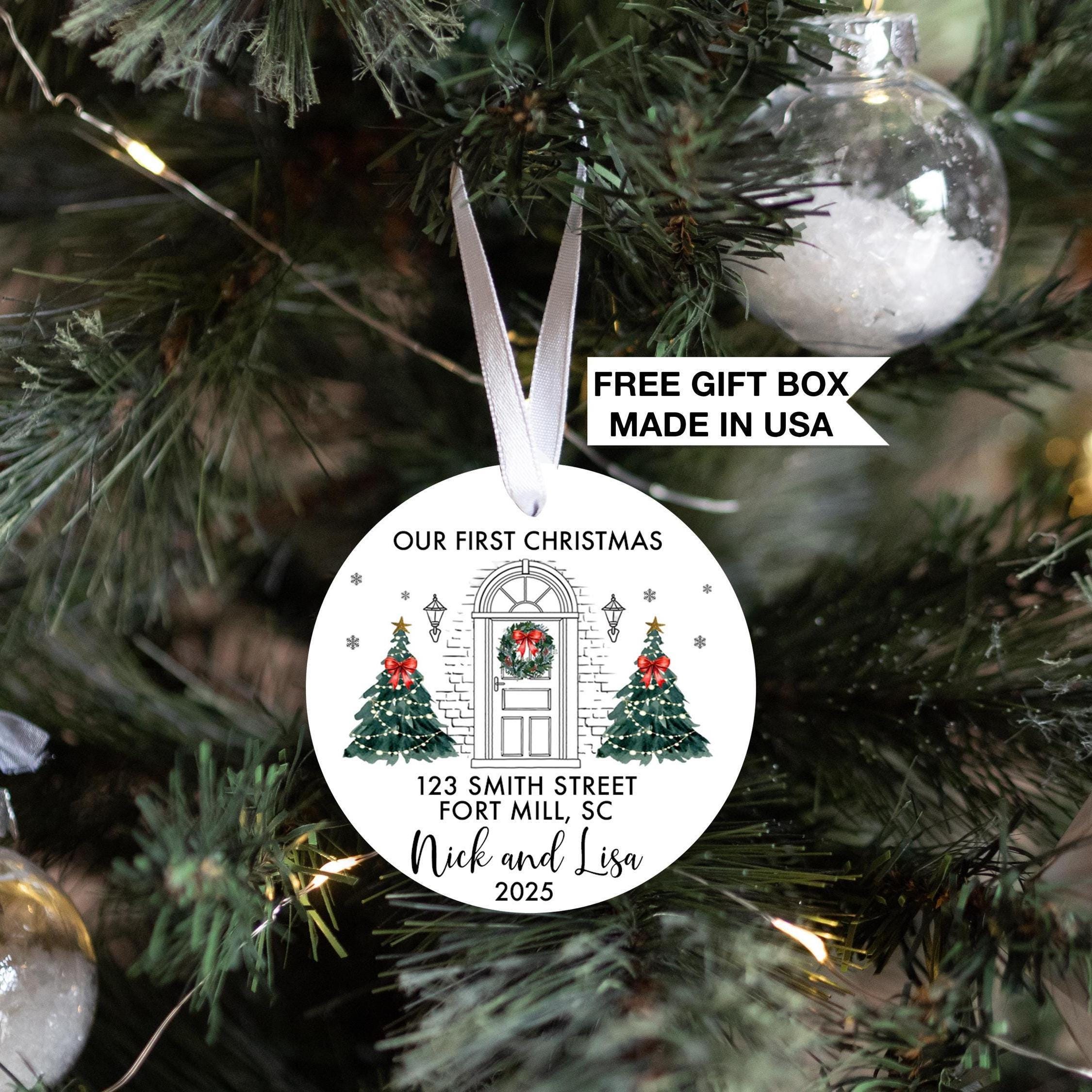 First Christmas in Our New Home Ornament, Personalized Realtor Ornament