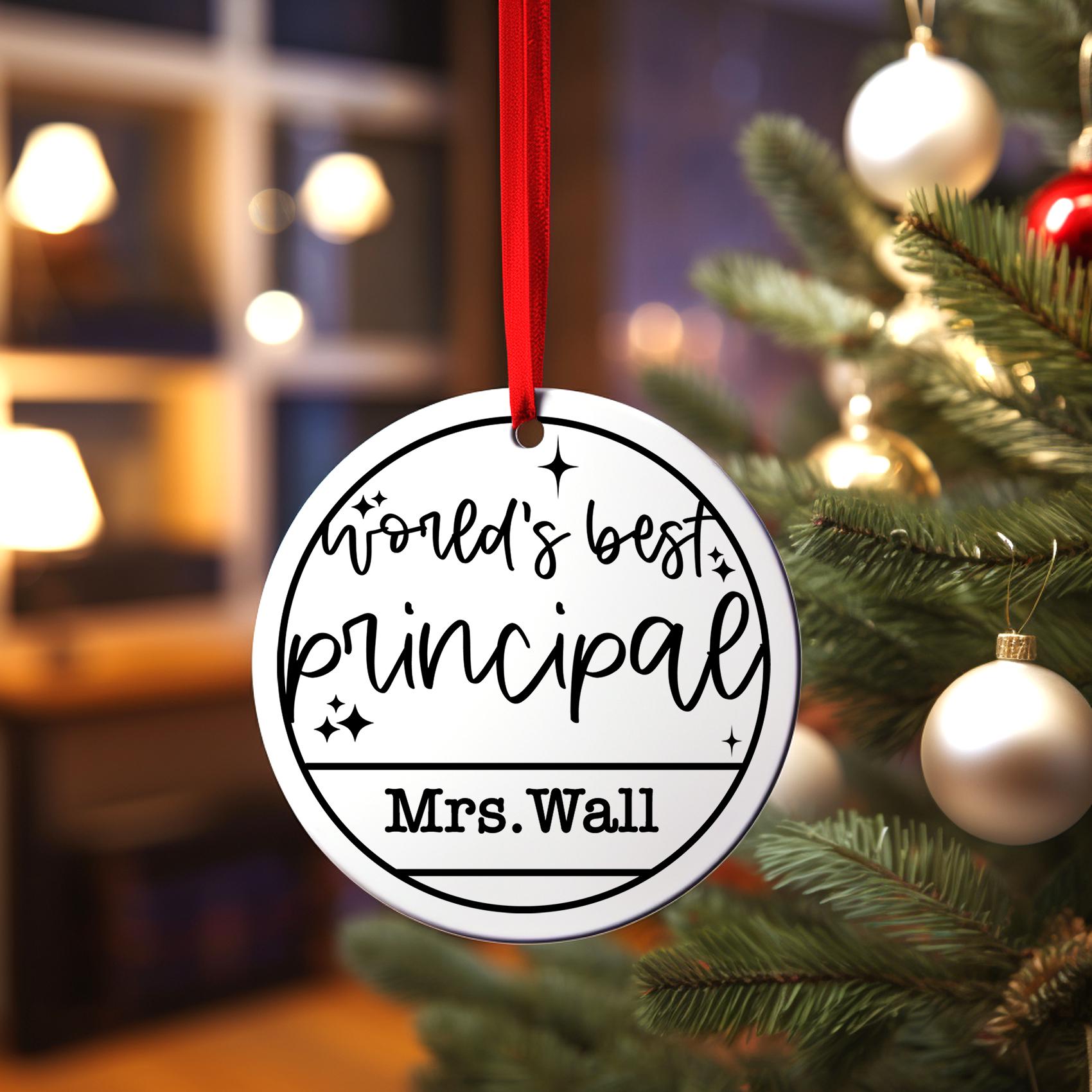 Principal Keepsake Ornament | Personalized Teacher Appreciation Gift from Student