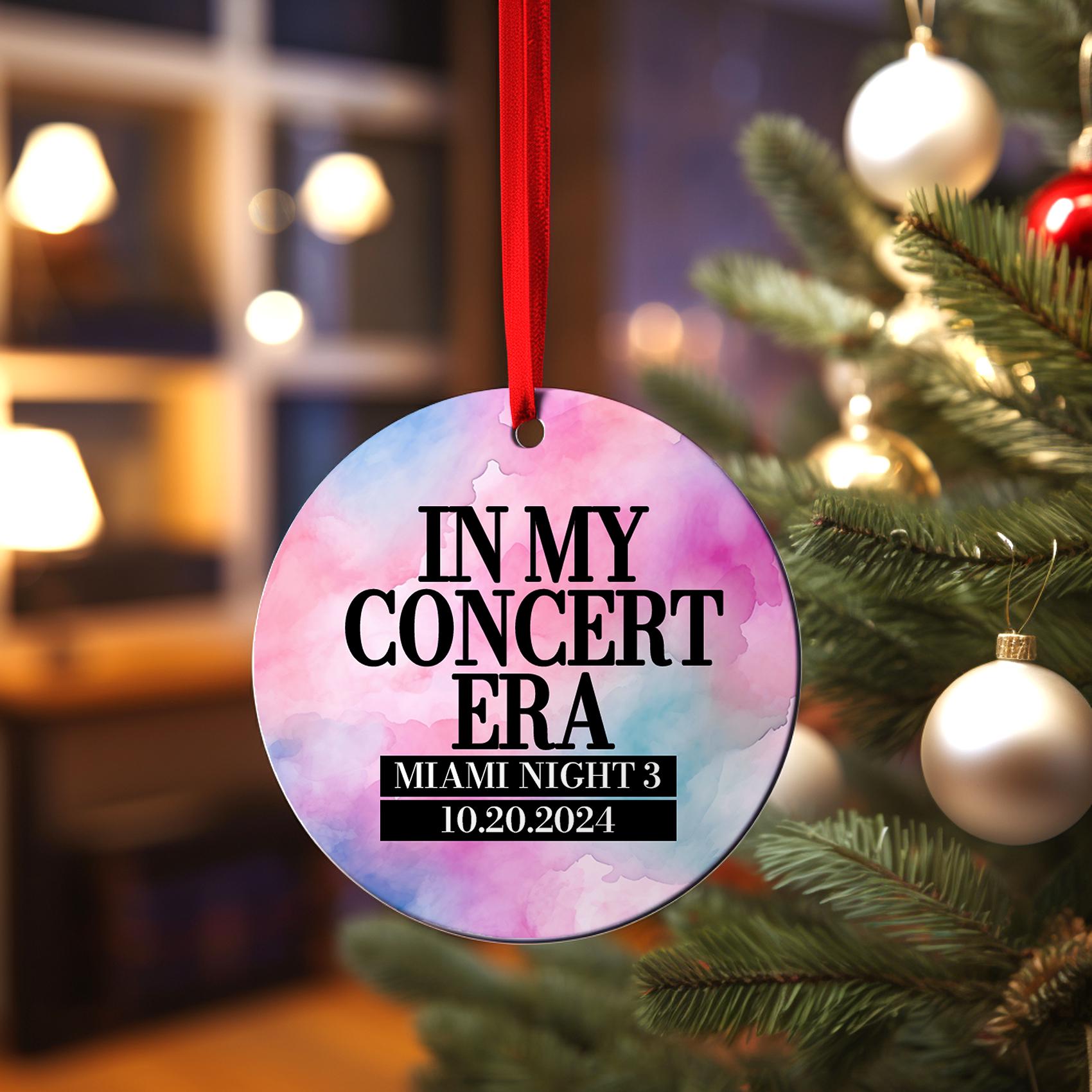 In My Concert Era Ornament 2025, Personalized Best Tour Ornament