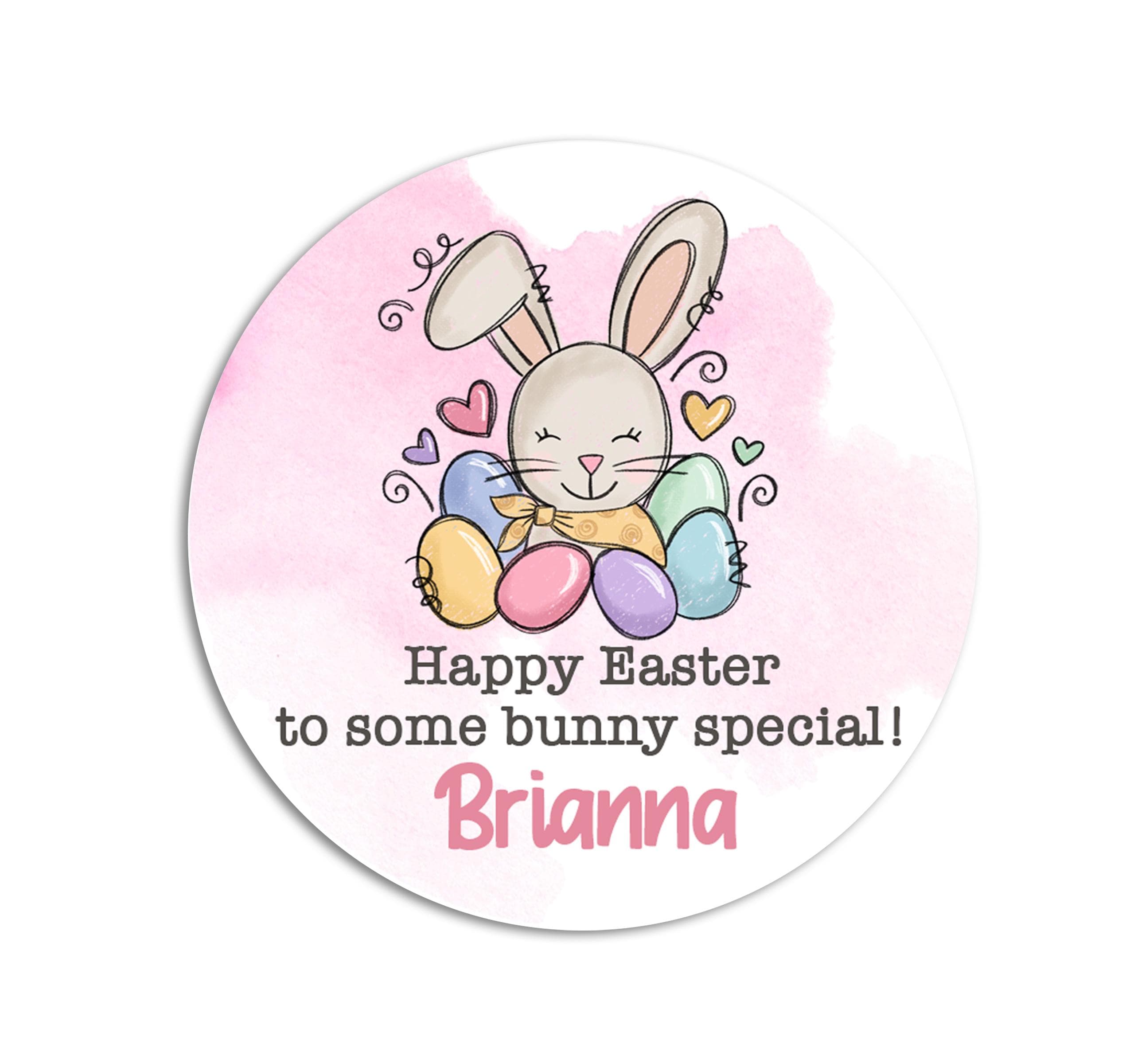 Easter Stickers, Some Bunny Special Pink Bunny, Personalized Easter Stickers, Kids Easter Treat Bags, Easter Labels for Favors, Classroom