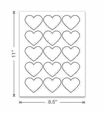 Happy Valentine's Day Stickers - Personalized Heart Shape Valentine Sticker Labels