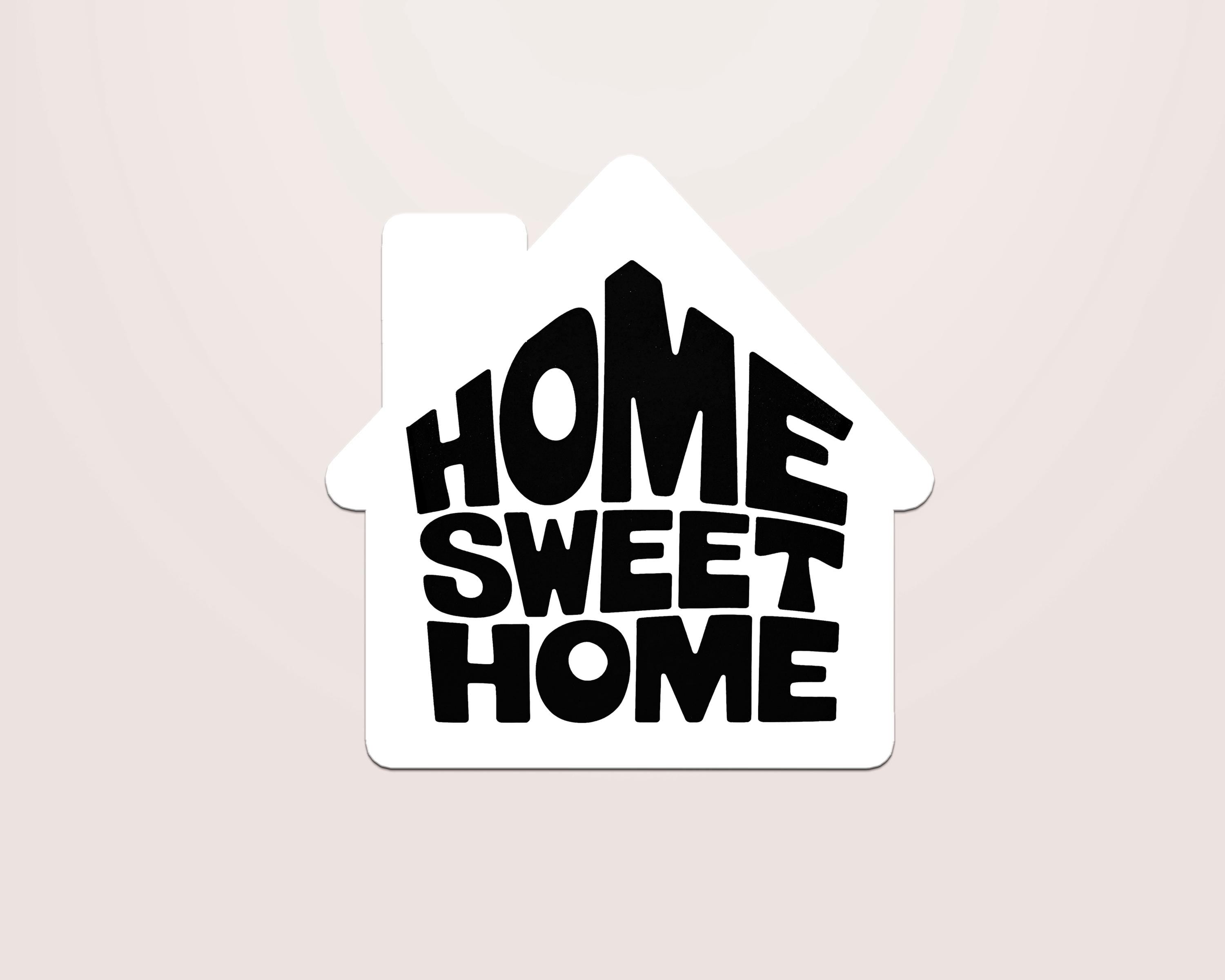 Home Sweet Home, House Shaped Stickers, Real Estate Agent Labels, Realtor Closing Gifts