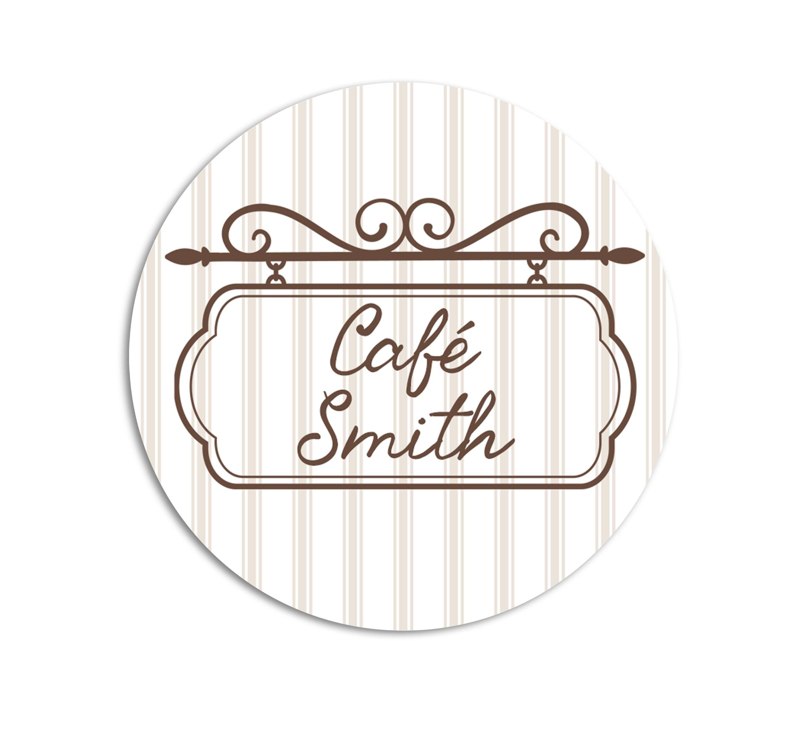 Cafe Bebe Personalized Coffee Cup Stickers, Baby is Brewing Favor Labels, Parisian Baby Shower