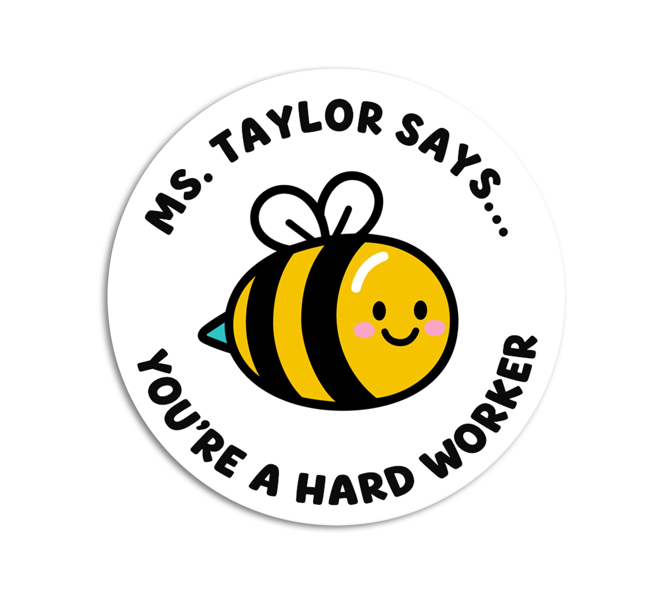Personalized Teacher Reward Stickers, Well Done Labels for Students, Classroom Achievement, Teacher Gifts