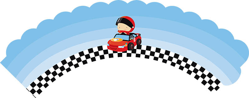 Nascar Inspired Racing - Baby Shower Cupcake Wrappers