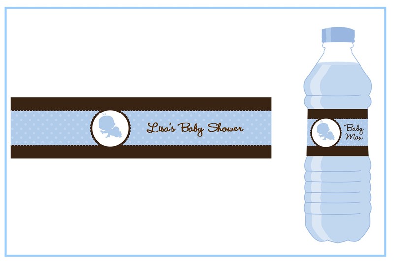 water bottle labels for baby shower. Water Bottle Label | Baby