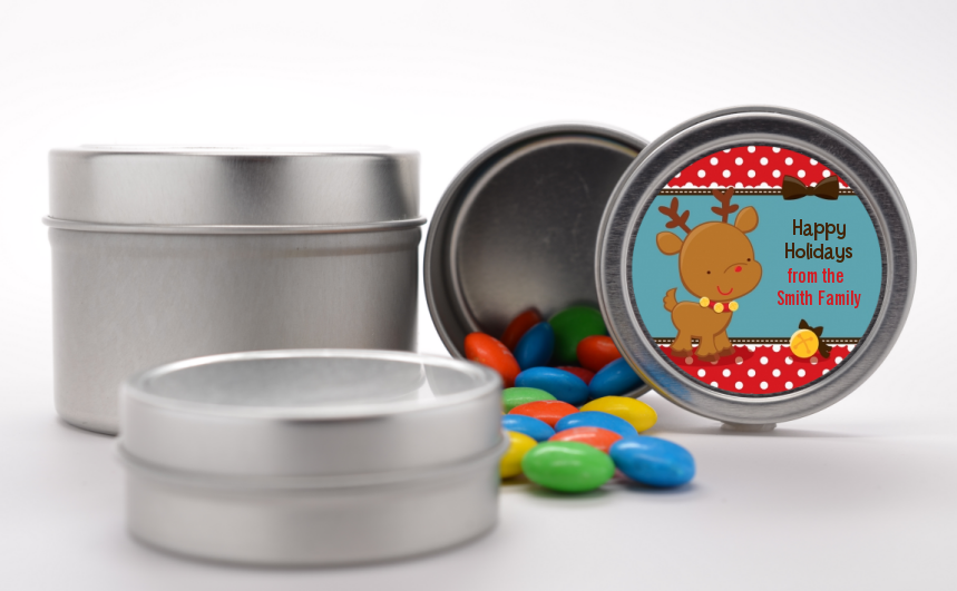 Custom Christmas Favor Tins