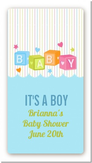 baby shower stickers - baby boy labels - baby shower labels - custom baby  shower stickers - blue baby labels