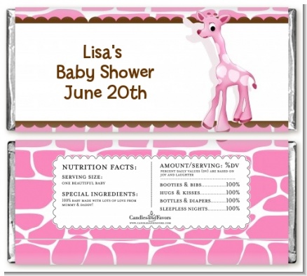 Pink Baby Shower Candy Buffet