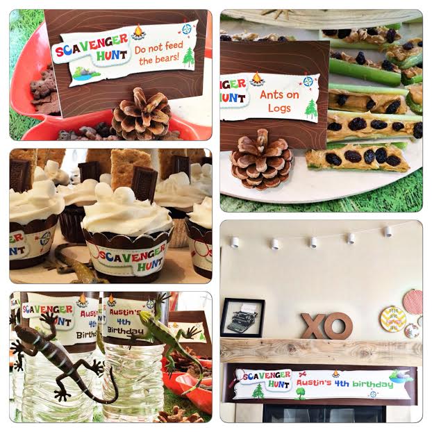 A Scavenger Hunt Birthday Party