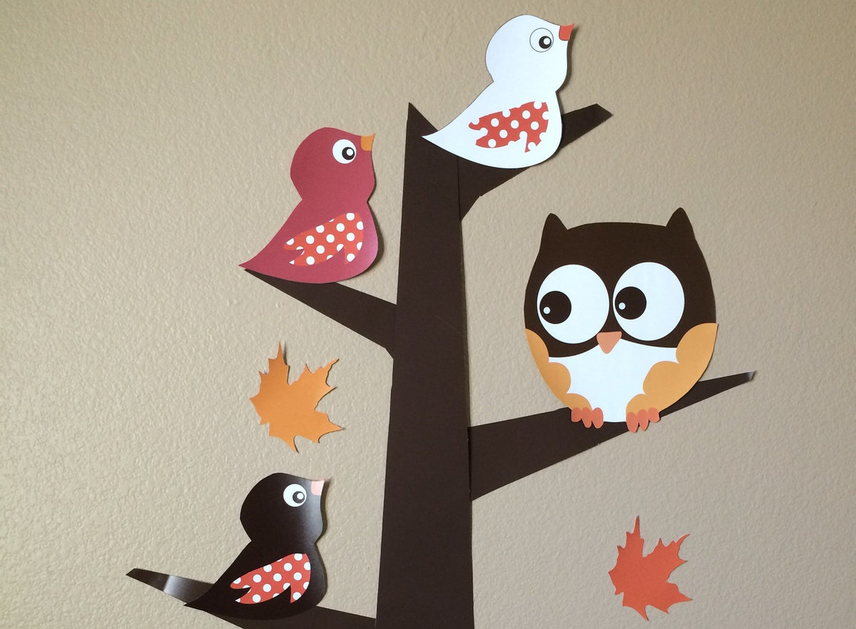 Owl - Fall Theme or Halloween - Baby Shower Wall Art