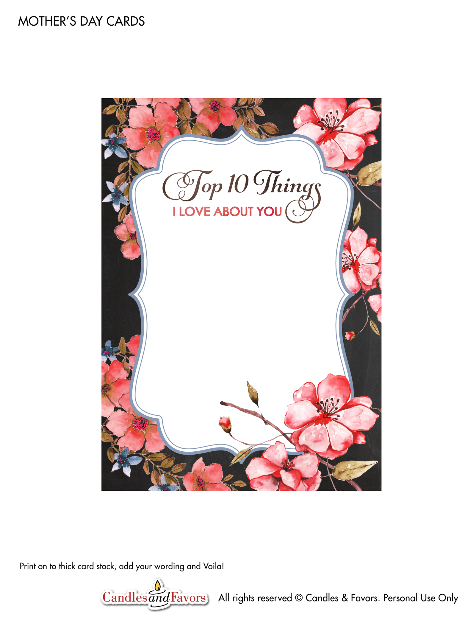Free Mother's Day Printable Set