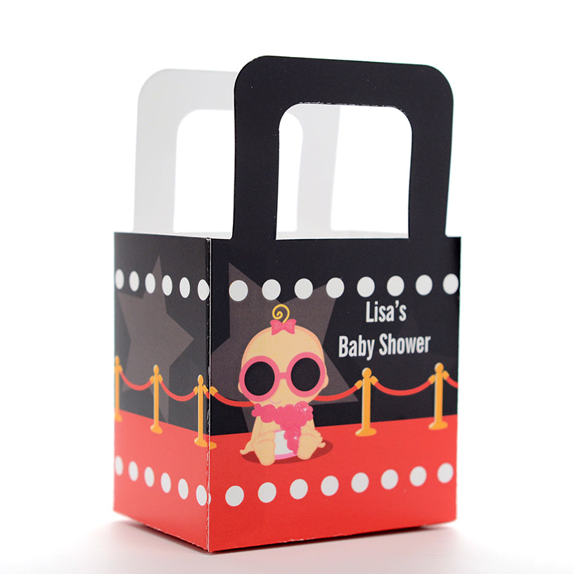A Star Is Born!® Hollywood - Personalized Baby Shower Favor Boxes