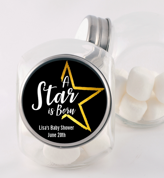 A Star Is Born - Personalized Baby Shower Candy Jar