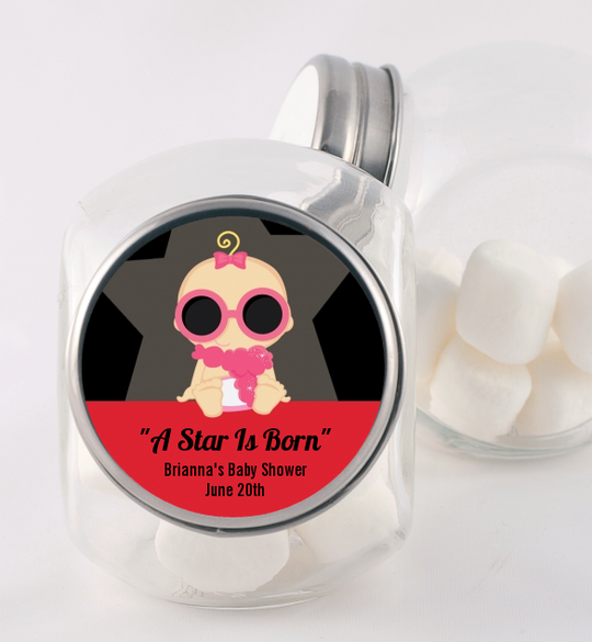 A Star Is Born!® Hollywood - Personalized Baby Shower Candy Jar