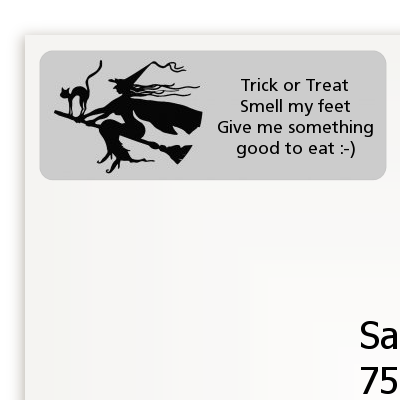 Witch - Halloween Return Address Labels