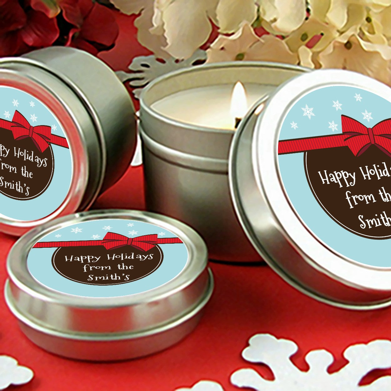 All Wrapped Up Gifts - Christmas Candle Favors