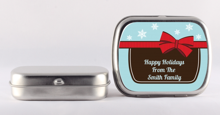 All Wrapped Up Gifts - Personalized Christmas Mint Tins
