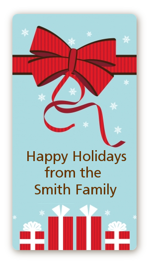 All Wrapped Up Gifts - Custom Rectangle Christmas Sticker/Labels