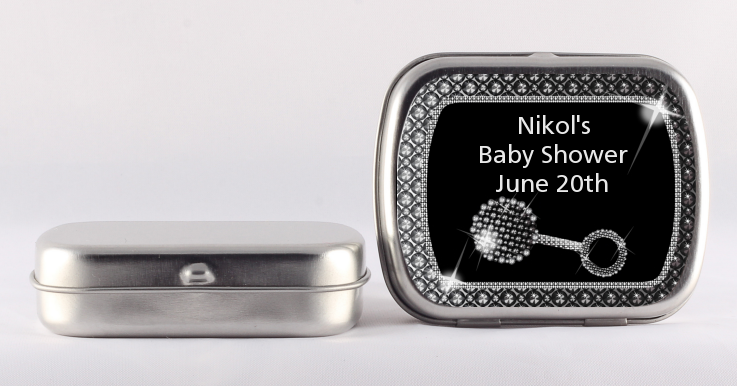 Baby Bling - Personalized Baby Shower Mint Tins