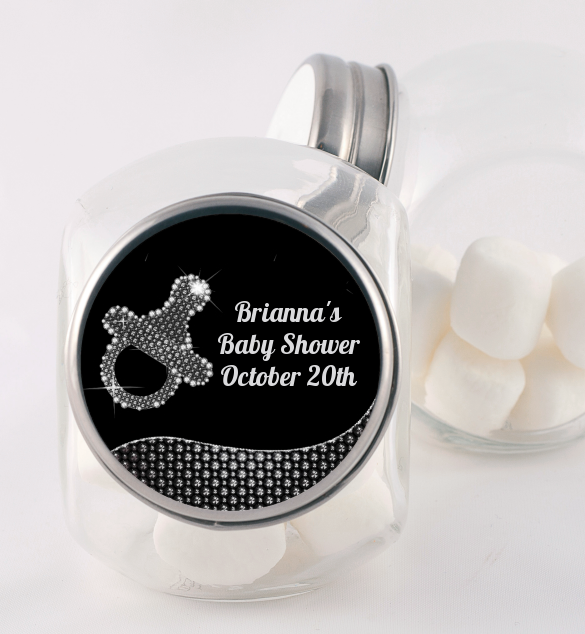 Baby Bling Pacifier - Personalized Baby Shower Candy Jar