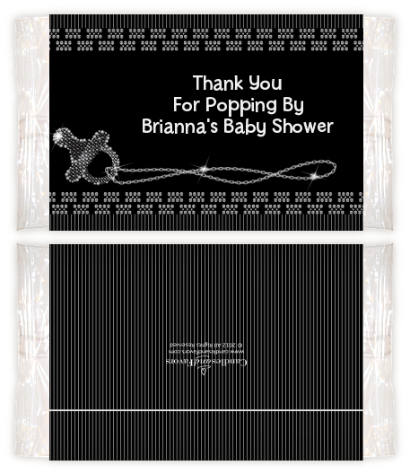 Baby Bling - Personalized Popcorn Wrapper Baby Shower Favors