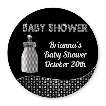Baby Bling - Round Personalized Sticker Labels