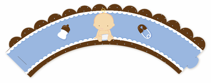 Baby Boy Caucasian - Baby Shower Cupcake Wrappers