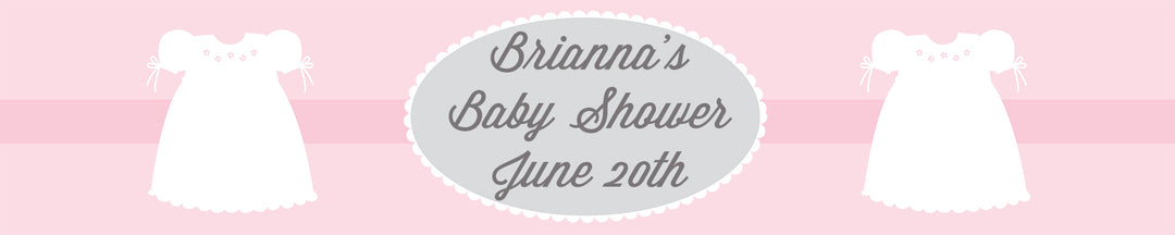 Sweet Little Lady - Personalized Baby Shower Banners