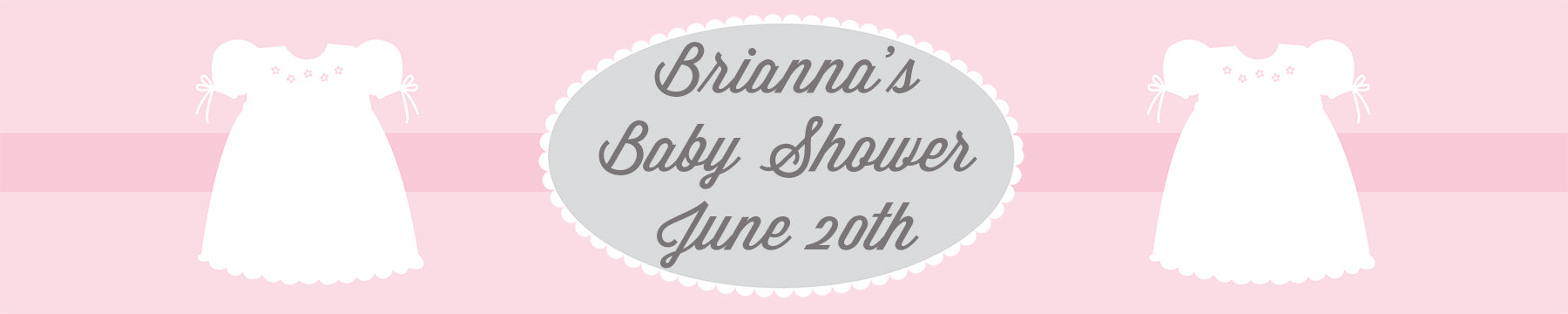 Sweet Little Lady - Personalized Baby Shower Banners
